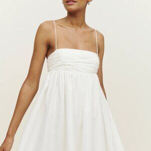 NWT Reformation Catarina White Mini Dress Size 6